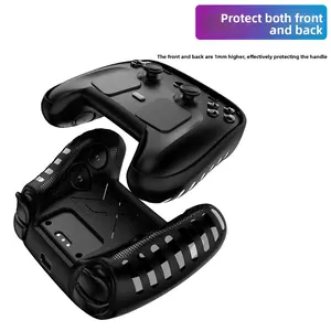 TPU Protective Case for Steam Controller 2, Console Accessory with Full-Coverage Protection, Enhanced Grip, Ergonomic Comfort, Thumb Rest, Sweat-Oil-Fingerprint Resistance to Boost Gaming Experience