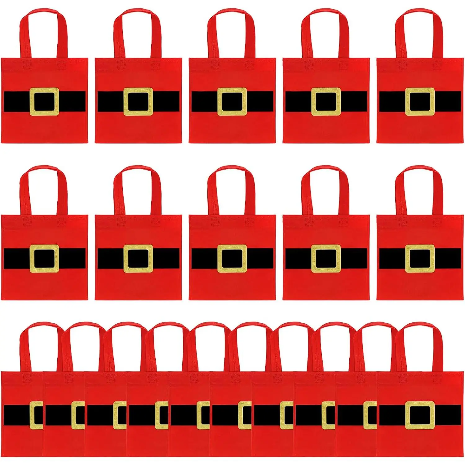 20 count Christmas  Bags, Christmas Party Favor Bags Santa  Bags Santa Clause Suit  Bags Christmas Goodie Candy Bags for Christmas Xmas Party Supplies  Year