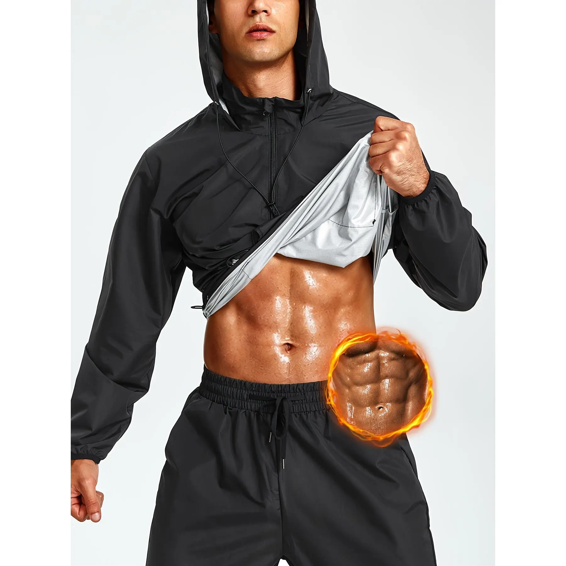 Men Workout Sweat Burner Top Sauna Sweat