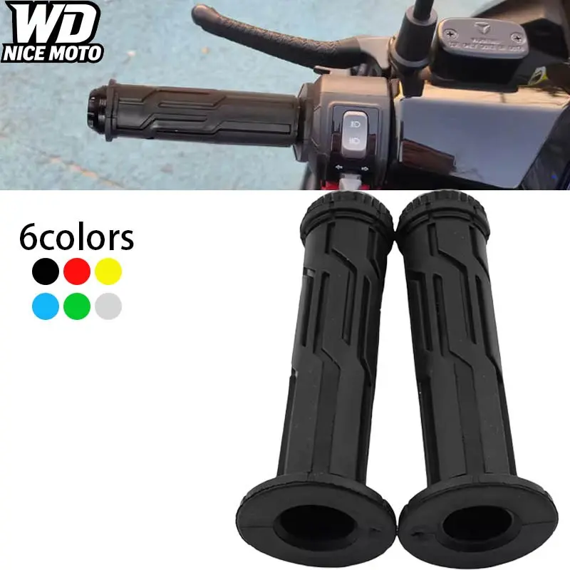 Universal 7/8 Inch 22mm Motorcycle Handle Grip for Yamaha Suzuki Kawasaki Ktm Honda E-Bike Scooter Motocross, Durable Handlebar Parts for Various Motorcycle Models
