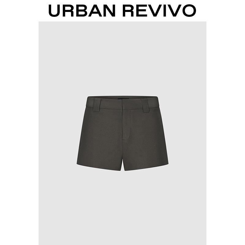 URBAN REVIVO Shorts UWG650040 Casual Outfit 2025 Women Clothing Girl Elegant Fashion Trendy and Versatile OOTD Womenswear Bottom