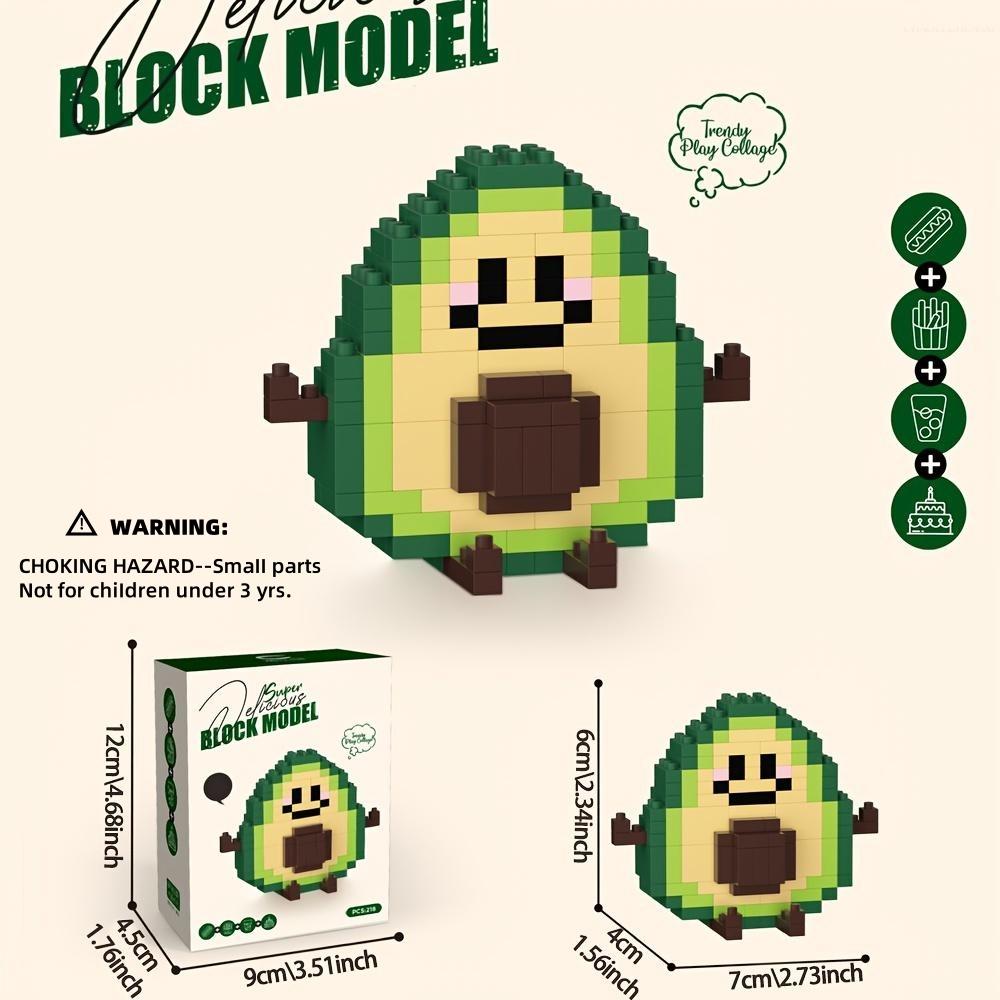 Food Design Assembly Building Blocks Toy, 1 Box Creative Building Blocks Toy, Educational Blocks Building Toy for Teenagers and Adults #GLOBAL PICKS