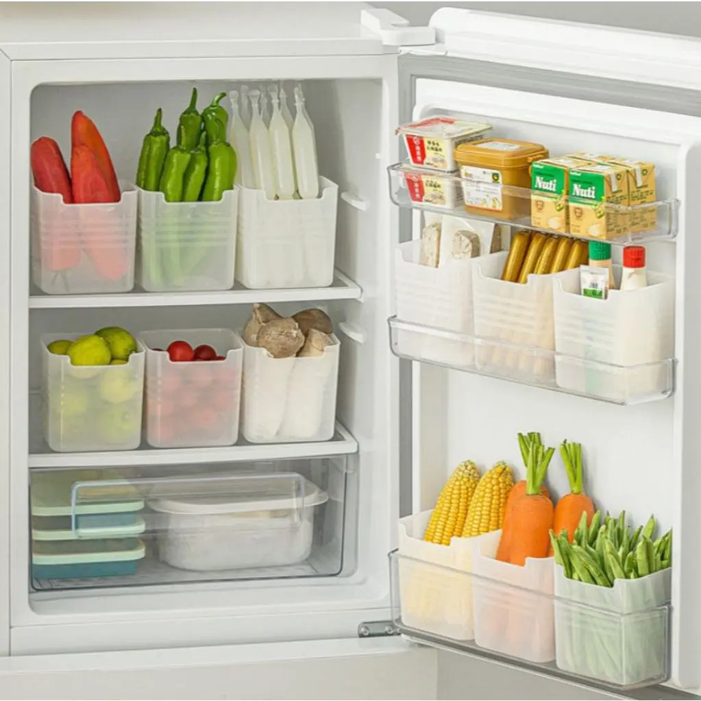 Refrigerator Side Door Storage Box Portable Multifunctional Classification Refrigerator Storage Box Household Large Capacity Expansion Refrigerated Box