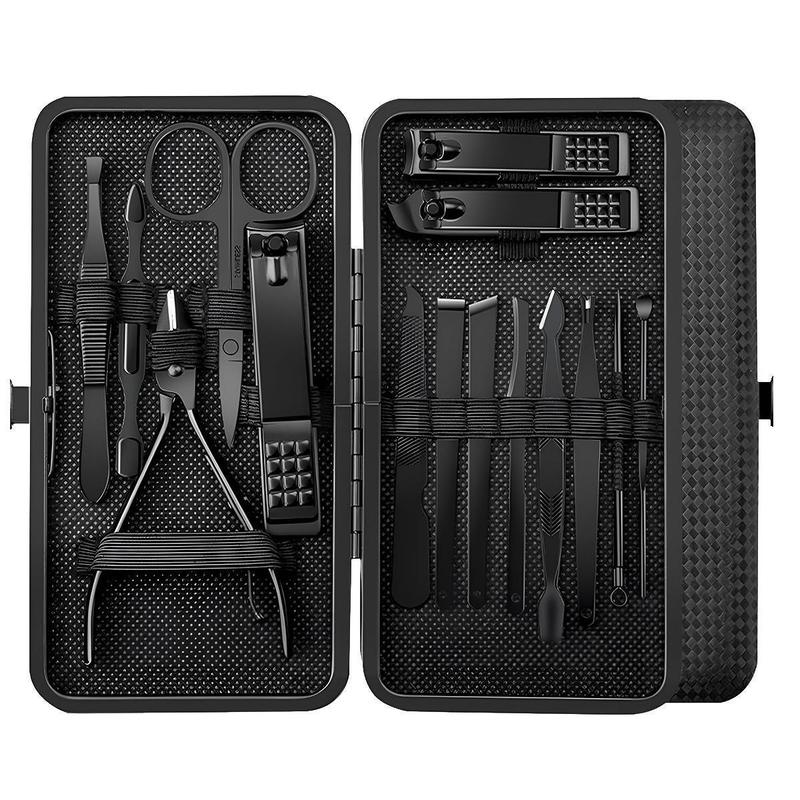 8/15/24Pcs Professional Nail Clipper Set with Storage Case, Portable Manicure Pedicure Kit for Home & Travel, Nail Care Tool, Birthday Gift