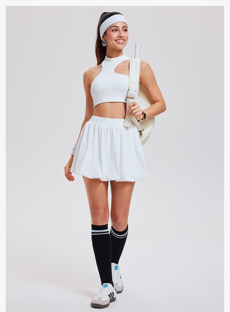 Flowy Bubble Skirt for Women High Waist Cute A-Line Mini Skirt Y2K Casual Party Skort