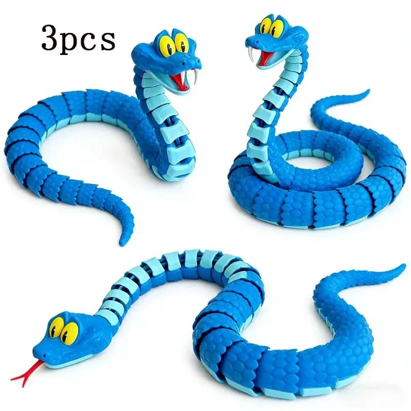 new 30cmGareth Snake: Joint simulation toy snake from  3D printed Gareth snake model, stress relieving toy, children's gift