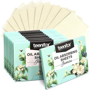Face Oil Absorbing Sheets - 1000 Jasmine Blotting Paper for Oily Skin, Natural Oil Control Film Blotting Sheets for Men & Women
