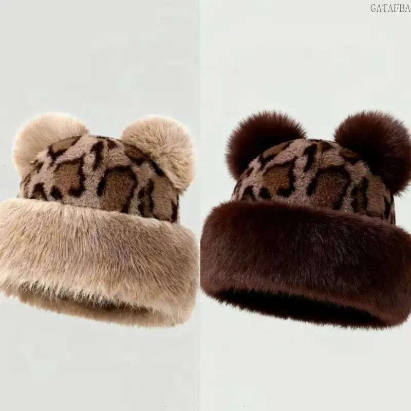 2026 New Unisex Mongolian Style Soft Plush Fur Beanie, Adjustable One Size Retro Elegant Warm Headwear, Windproof Thermal Hat Suitable For Autumn Winter Outdoor Travel And Cold Weather Daily Sports