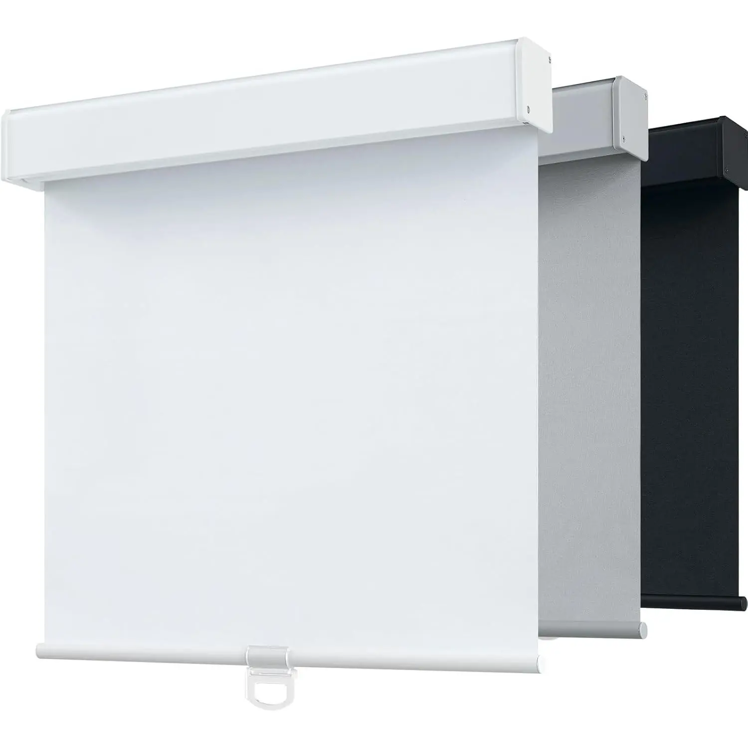 SHADEMOON Cordless Blackout Roller Window Shades, Free-Stop System Blinds with Valance, Pull Down Room Darkening Thermal Insulated UV Blocking Indoor Shades for Home Office, White, 24" W x 72" H