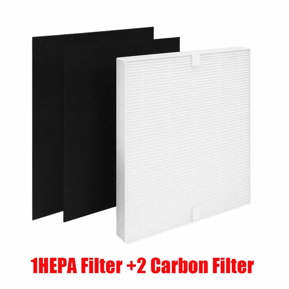 AP‑1512HH Replacement Filter Set, H13 True HEPA Filter With 2 Activated Carbon Pre‑Filters, Compatible With Coway Airmega 200M, AP‑1518R, AP‑1519P, Replaces Part #3304899 Air Purifier Filter
