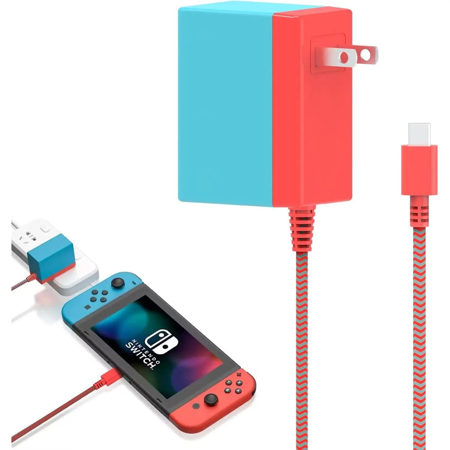 Charger for   with 5FT  , 15V 2.6A AC Adapter Compatible with  Lite, OLED, Steam Deck - Support TV Mode