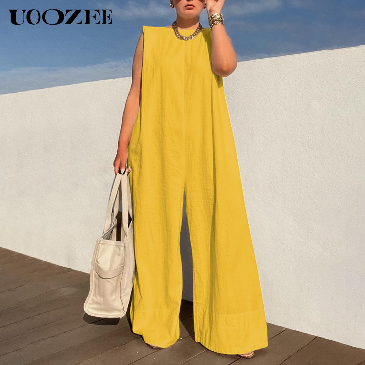 Multiple Colors Sleeveless Wide Leg Jumpsuit – Basic Style Simple and stylish, highlighting the daily elegance of modern women