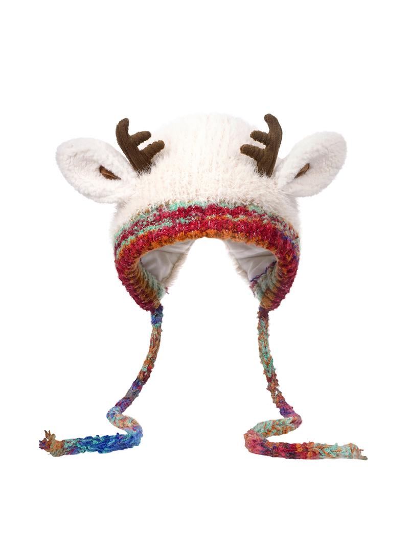 Original design Festive Christmas Antler Hat (It can be used as a handbag,A hat has multiple uses.)Knitted Ear Protection Windproof Warm Hat Suitable for the family It can be worn by adults and children, without limiting the circumference of the head Original design Festive Christmas Antler Hat (It can be used as a handbag,A hat has multiple uses.)Knitted Ear Protection Windproof Warm Hat Suitable for the family It can be worn by adults and children, without limiting the circumference of the head