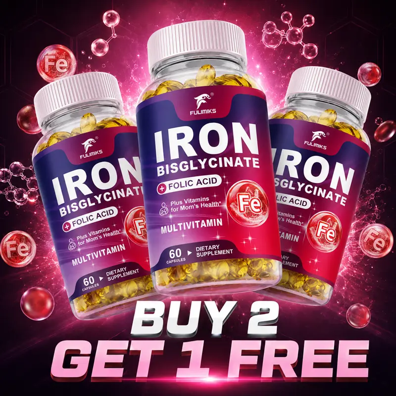 Buy 2, Get 1 Free, High Absorption Prenatal Multivitamin for Women – Methyl B12, Gentle Ferrous Bisglycinate Iron, Magnesium Glycinate, CoQ10, Ginger & BioPerine – Energy & Immunity Support – 3 Bottles, 60 Capsules