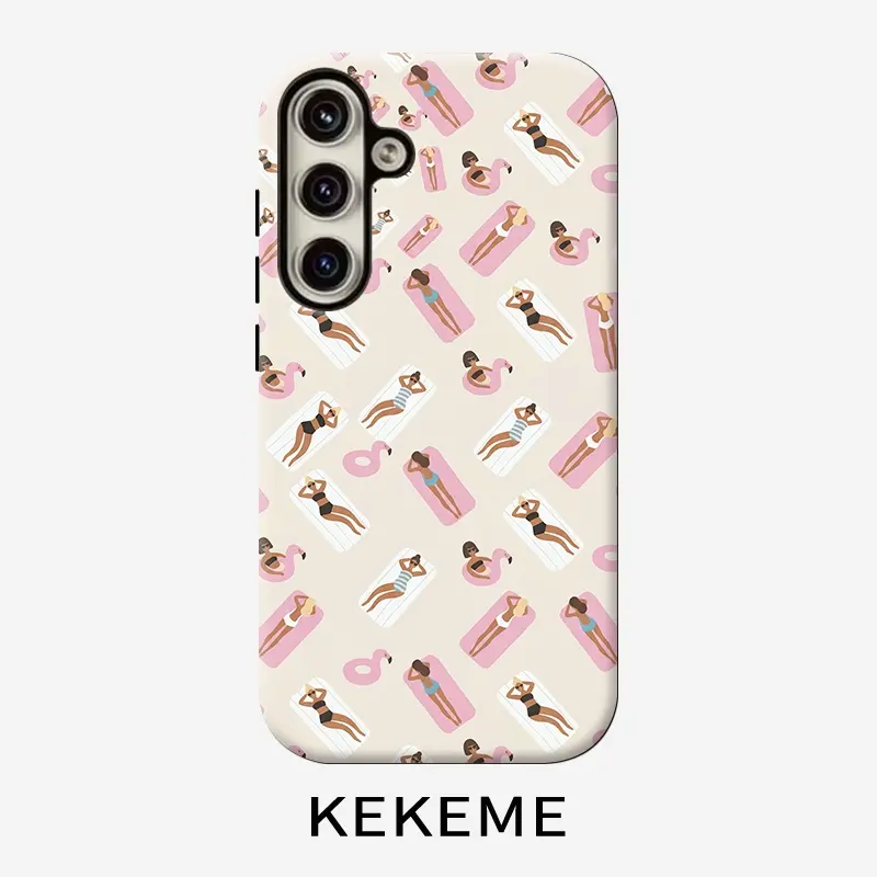 Summer Flamingo Creative Pattern, 2-in-1 Phone Case for iPhone and Samsung Galaxy S26 S25 S24 S23 S22 S21 FE Plus EDGE Ultra, A57 A37 A17 A26 A36 A56 A07 A16 A27 A25 A35 A55 A06 A15 A24 A54 A05 A14 A23 A33 A53 A04 A13