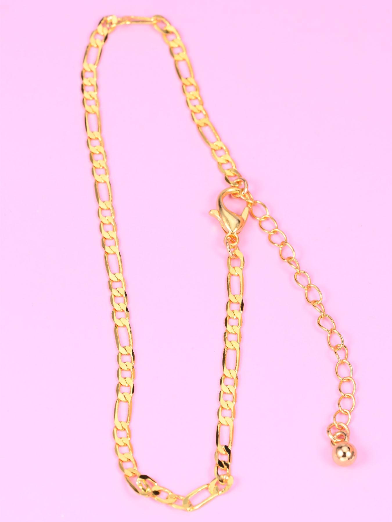 Simple Style Chain Anklet, Dainty Layered Anklet, Fashionable Stainless Steel Anklet for Women & Girls, Casual Adjustable Ankle Bracelet for Party, Daily Clothing Decor, Birthday Gift