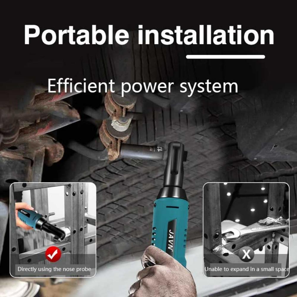 JV-B3 Electric Wrench Set, 1 Set 45NM 3/8'' Ratchet Wrench, Cordless Electric Wrench, Summer Gift, Portable Removal Screw Nut Car Repair Tools for Tool Box, Multifunctional Wrench, Torque Wrench