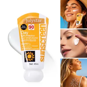 SPF 90 Sunscreen Lotion, Lightweight Moisturizing Broad Spectrum, Waterproof Non-Greasy, Outdoor Commute Sports, Suitable for All Skin Types, Unisex