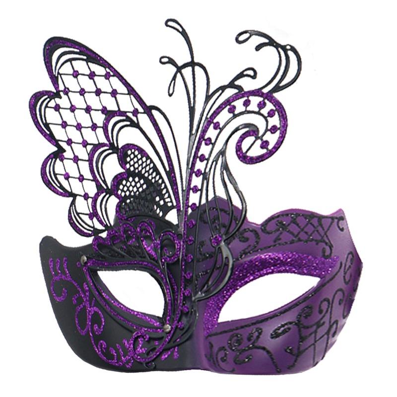 Women’s Luxury Rhinestone Half Face , Venetian Masquerade Eye  for Carnival & Costume Party domino