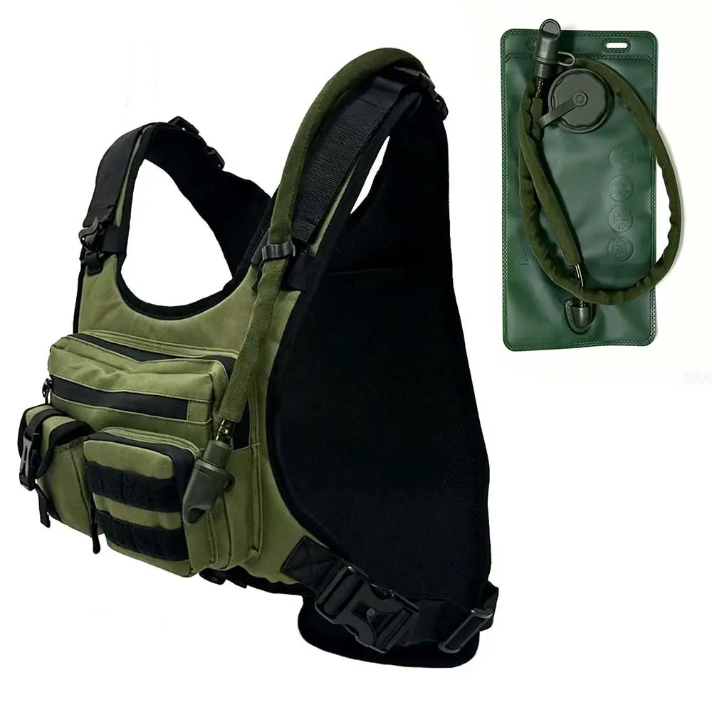 Running Hydration Vest Backpack, Lightweight Chest Pack with 2.0L Water Bladder Bag Daypack for Runners Outdoor Hiking Running Cycling Race Marathon for Women Men