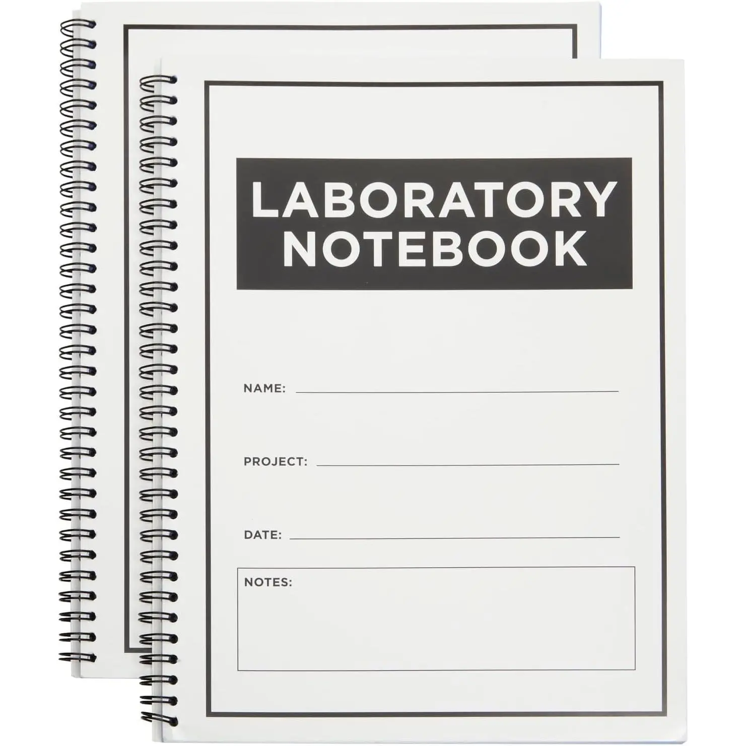 Carbonless Laboratory Notebook with 100 Sheets, Engineering Paper (8.5x11 In, 2 Pack)