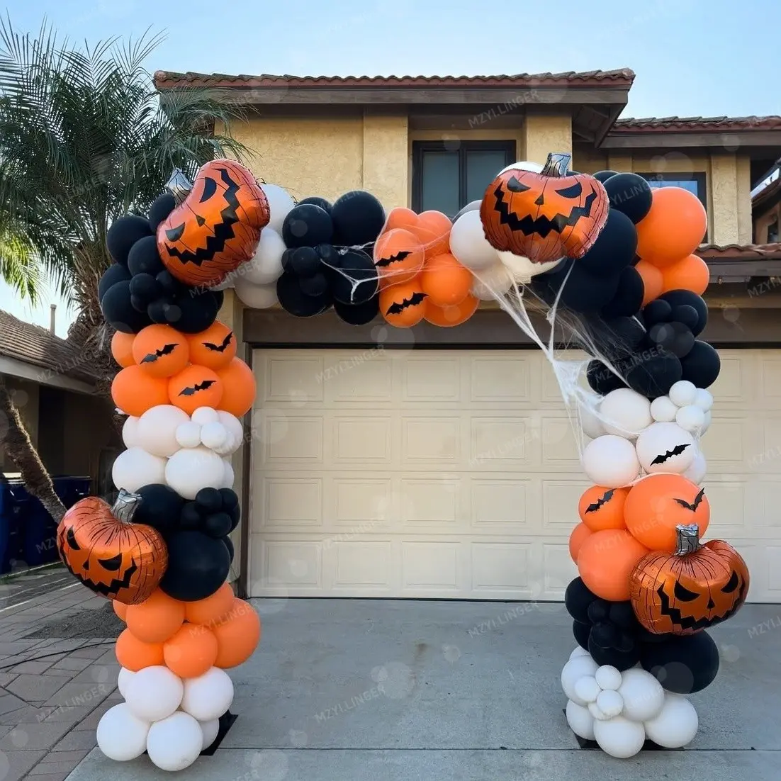 Halloween Balloon Arch Set, Perfect for Halloween Birthday Parties, Day of the Dead Celebrations, Wedding Party Decorations