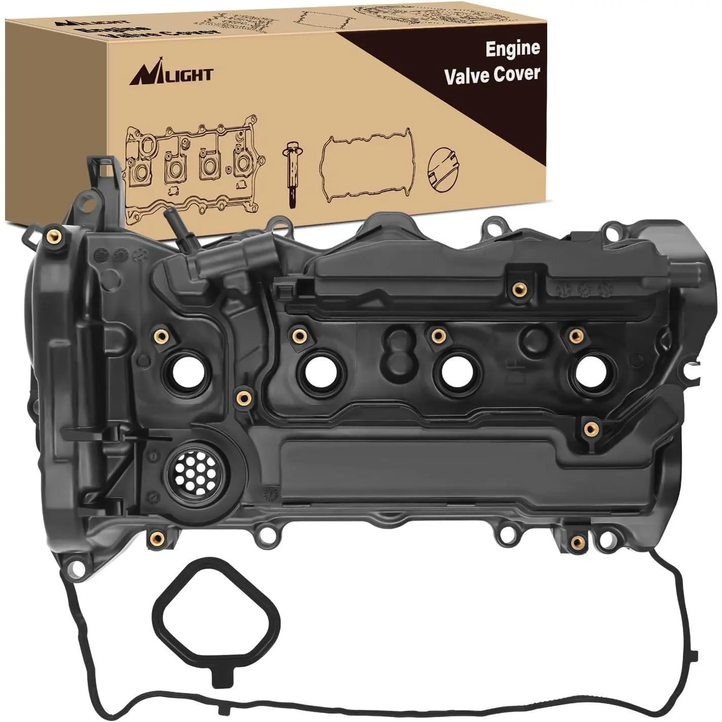 Nilight Engine Valve Cover Gasket Kit for Honda Accord 2013-2017 and Honda CR-V 2015-2019, 2.4L, Replace# 12310RDFA01, 122515A2A01