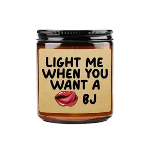 Lavender Scented Candle Gifts for Men, Romantic Candle Gift for Him, Naughty Candle Gifts for Him, Funny Gift from Wife, Anniversary, Sweetest Day, Valentine's Day, Birthday Gift for Husband, Boyfriend, Fiance Present, Decoration, Decorative Candles