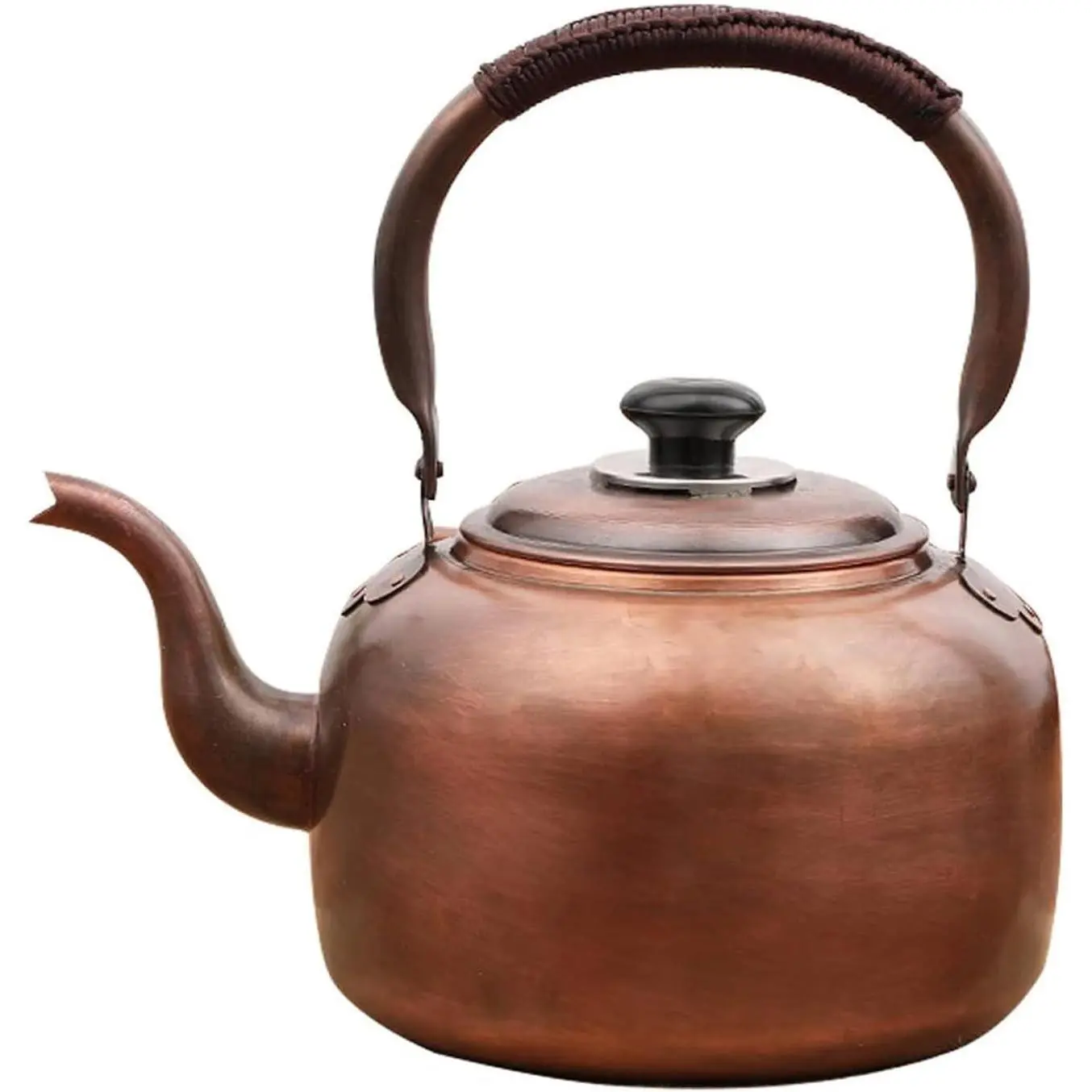 Whistle Tea Pot,Tea Kettle,Copper Kettle,water boiling beep,with Ergonomic Handle, for Gas, Induction,Stovetops, 16×27, FG001
