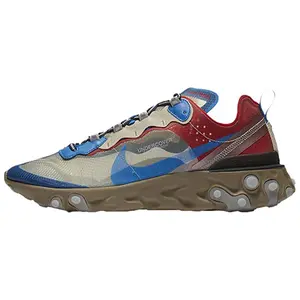 Nike React Element 87 OG Light Beige Chalk Running Shoes for Men and Women with Responsive Cushioning and Durable Outsole Verifiable, with credentials and supporting global authentication
