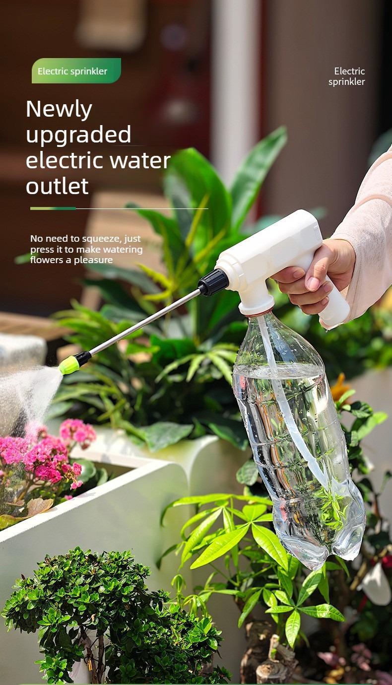 Electric sprinkler for watering flowers, cleaning, and sanitation; multi-functional sprinkler for household use.