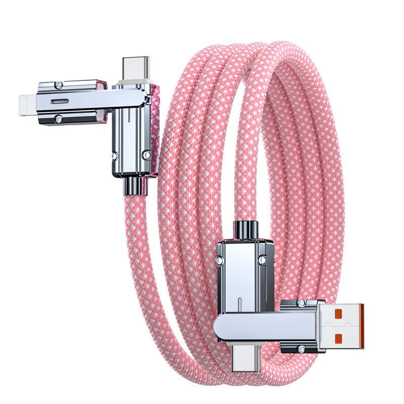 4-in-1 Multi-function Data Cable, PD100W Charging, Dual Type-C 27W Fast Charging Data Cable, Type-C Upgrade Chip Supports Mobile Phones To Charge Mobile Phones, Type C Charger