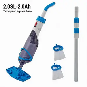 Battery-powered Handheld Pool Handheld Cleaner – Dual-Speed, 18V Rechargeable, Up to 60 Min Runtime, Powerful Suction & Dual-Filter for Above Ground/Inground Pools, Hot Tubs, Spas, Leaves & Debris