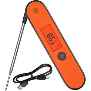Read Meat Thermometer IHT-1P, Digital  Rechargeable  Thermometer with Calibration, , Backlight for Cooking, Grill, , Kitchen, Turkey