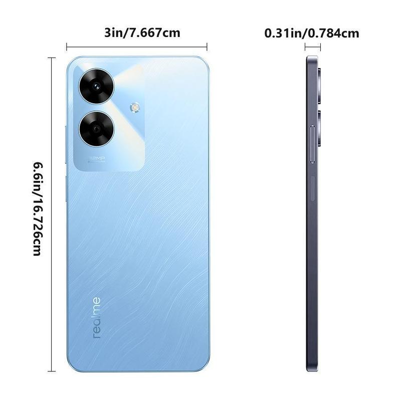 Realme Note 60 Global Version Unlocked 6+128G, T612 Octa-Core Processor, 6.745 Inch Display, 32MP+5MP Dual AI Camera