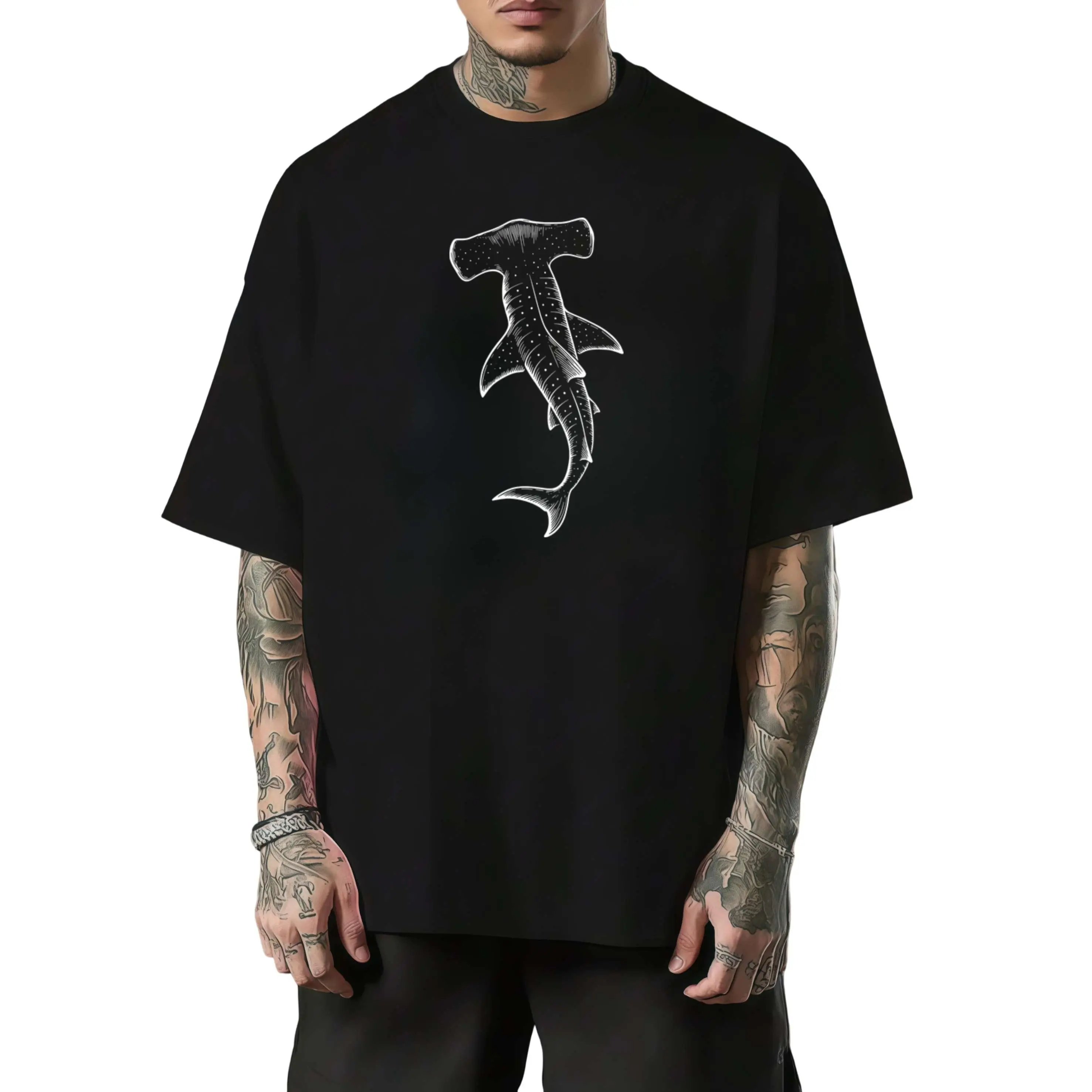Men Hammerhead Shark T-Shirt