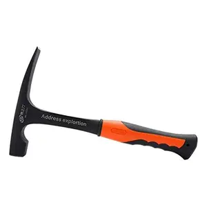 Forged Brick Hammer, Geologist Rock Pick, Bricklayer's/mason's Hammer, 30 Oz Masonry Tool with Forged Steel Construction and Shock Reduction Handle