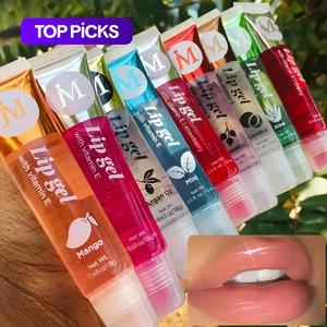 moisturizing clear lip gloss, 6 counts/set hydrating lip oil, coconut flavor lip care gift set for women & girls, lip stain