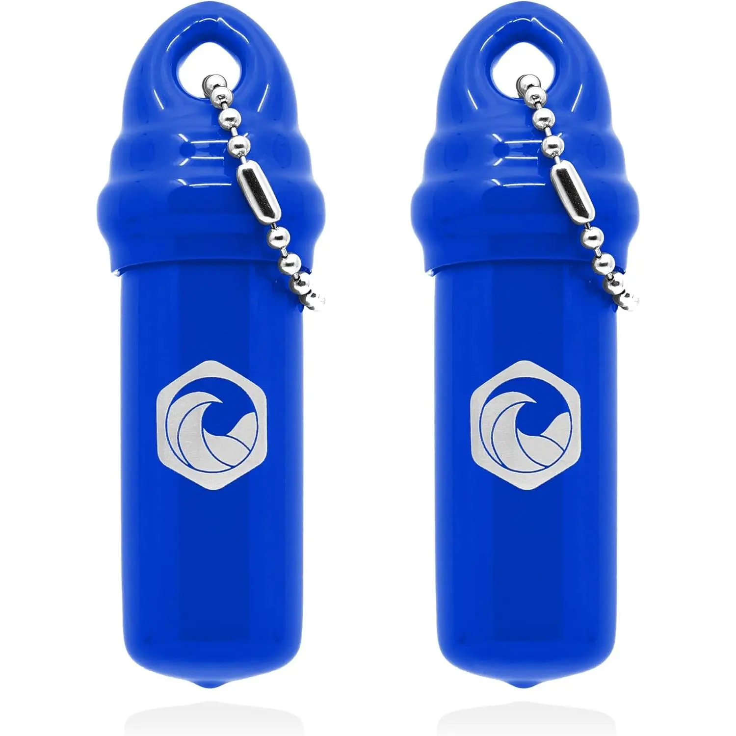 Floating Keychain (2 pack) with Waterproof Safety Container Boat Key Float - Pontoon, Fishing Accessories key holderGift.