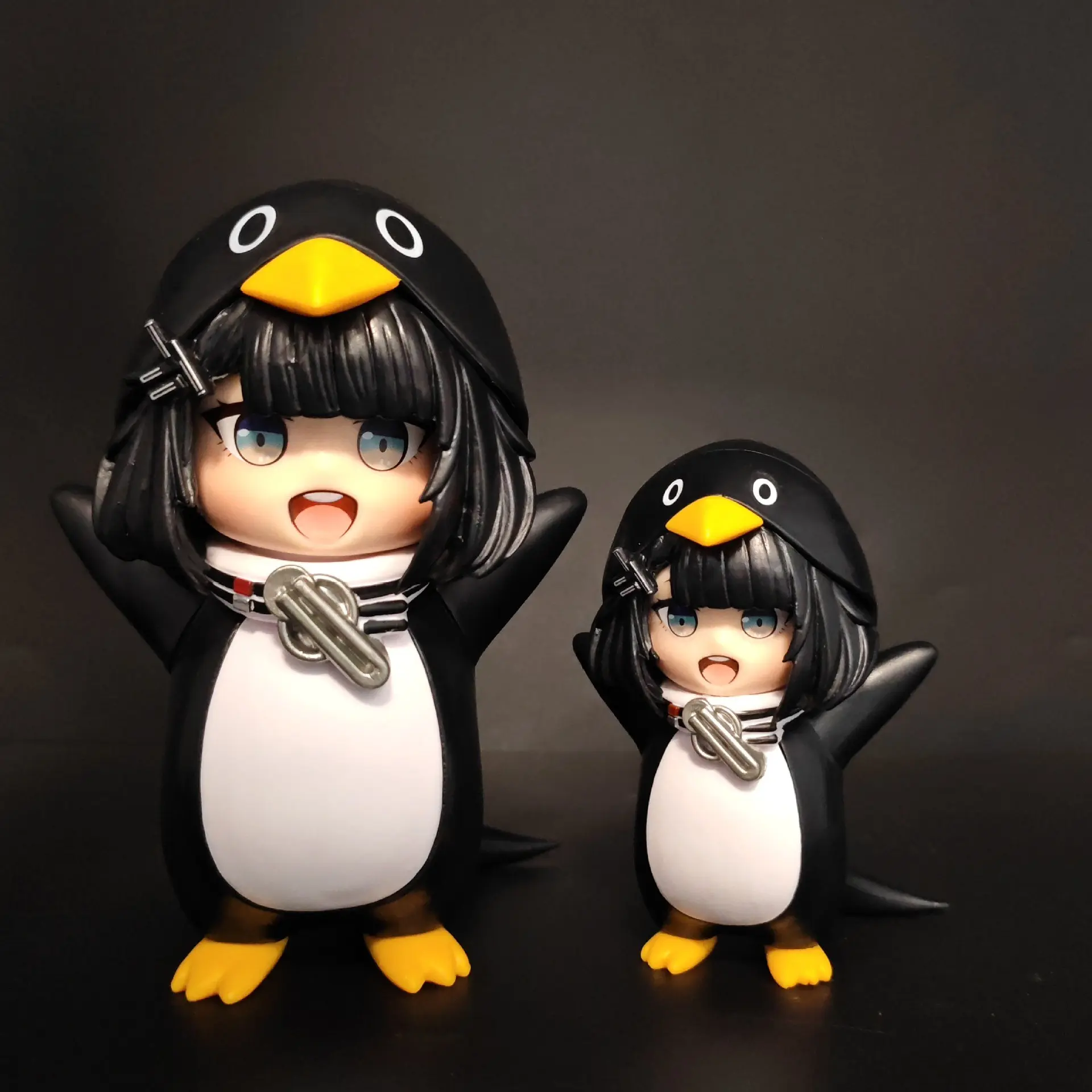 Cute Penguin Girl Admin Anime Model Figure, Adorable Collectible Handmade Ornament, Perfect Gift for Fans of Cartoon Characters