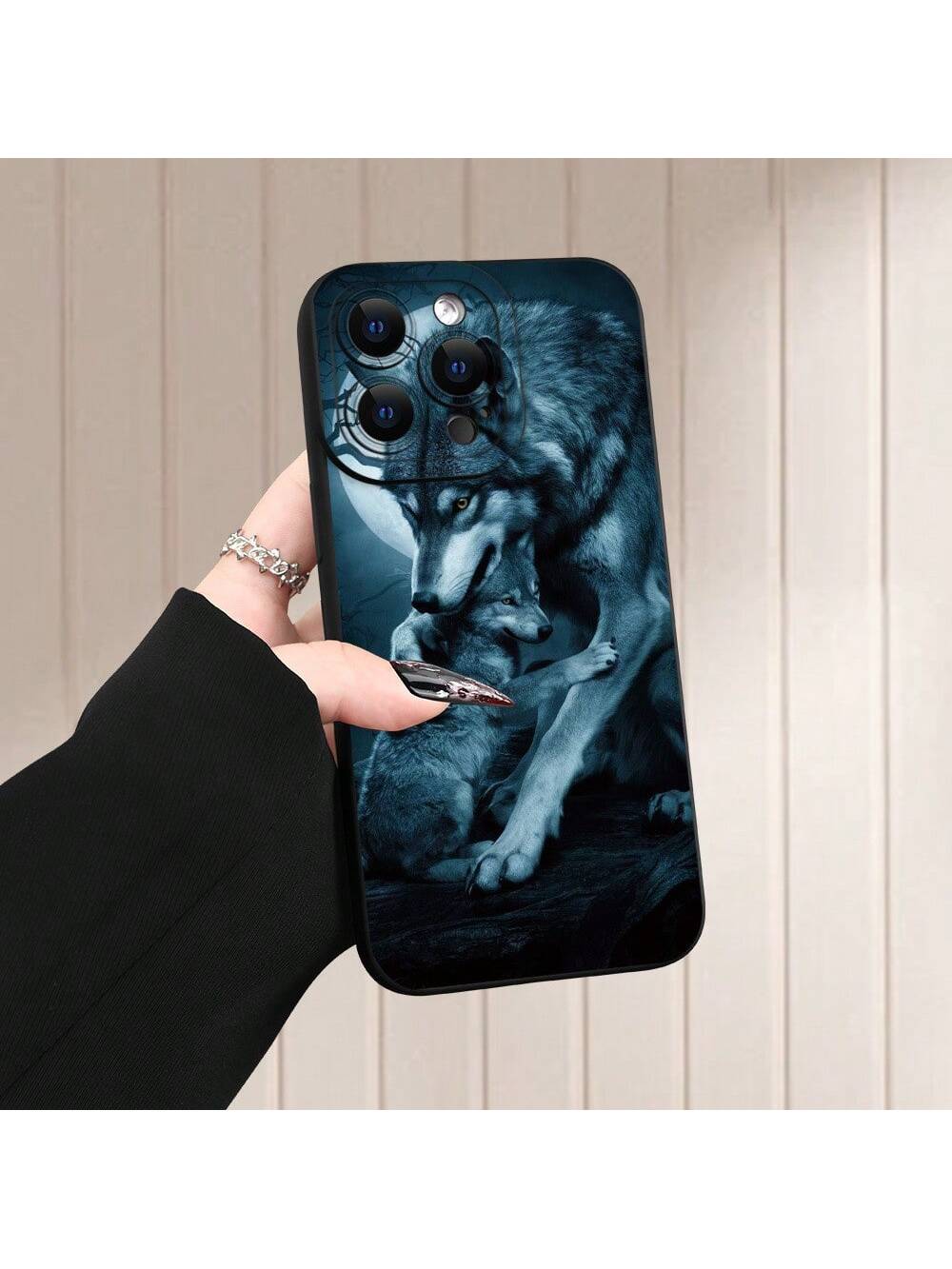 Design Featuring A Wolf Pattern,Shock-Resistant And Drop-Resistant,Suitable for iPhone17/iPhone17 air/iPhone17 pro/iPhone17 pro max/16 Pro Max/15 Pro Max/14 Pro Max/13 Pro Max/12 Pro Max/11 Pro Max , Compatible With Samsung Galaxy Series A54/A53