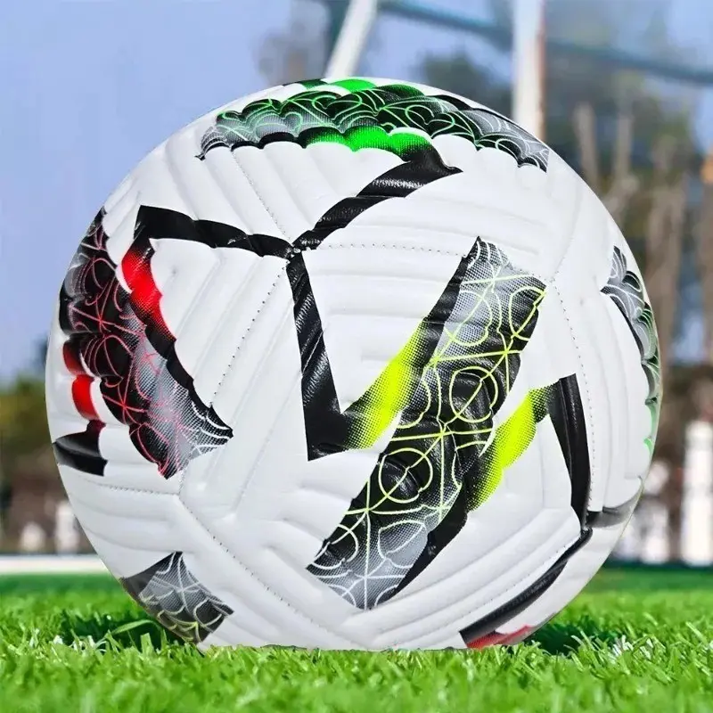 Official Size 5 Soccer Ball, Durable Soft PVC, Ideal for Team Matches, Training, and Games, Long-Lasting and Wear-Resistant, Trainer Ball, Outdoor Match Ball, Football Balls