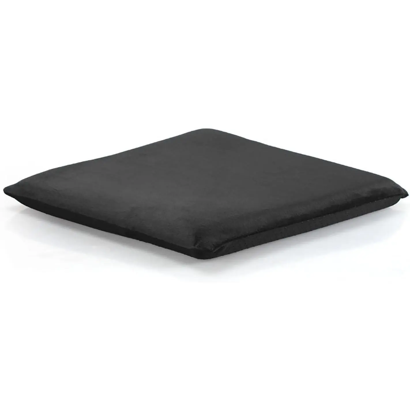 Square Memory Foam Chair Seat Cushion 18x18 Inch Black for Kitchen Dining Office or Car