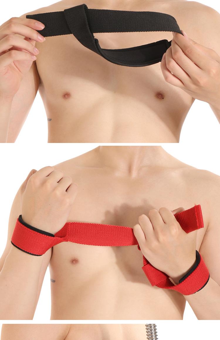 Deadlift assist strap, non-slip cowhide thickened wrist guard, grip strap, wrap-around gym home equipment