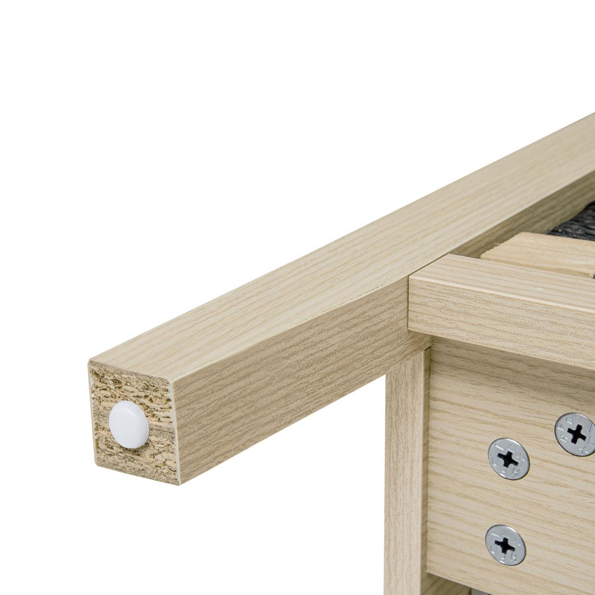 3 Drawer Buffet Sideboard with Adjustable Shelves, Storage Cabinet with Hand-woven rope decorated drawers for Living Room Kitchen Entryway