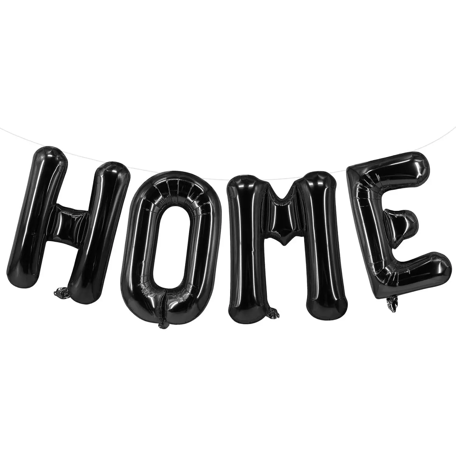 Black HOME Balloons 40 Inch,Large HOME Letter Banner for Sweet Housewarming Homecoming Welcome Sign Decor