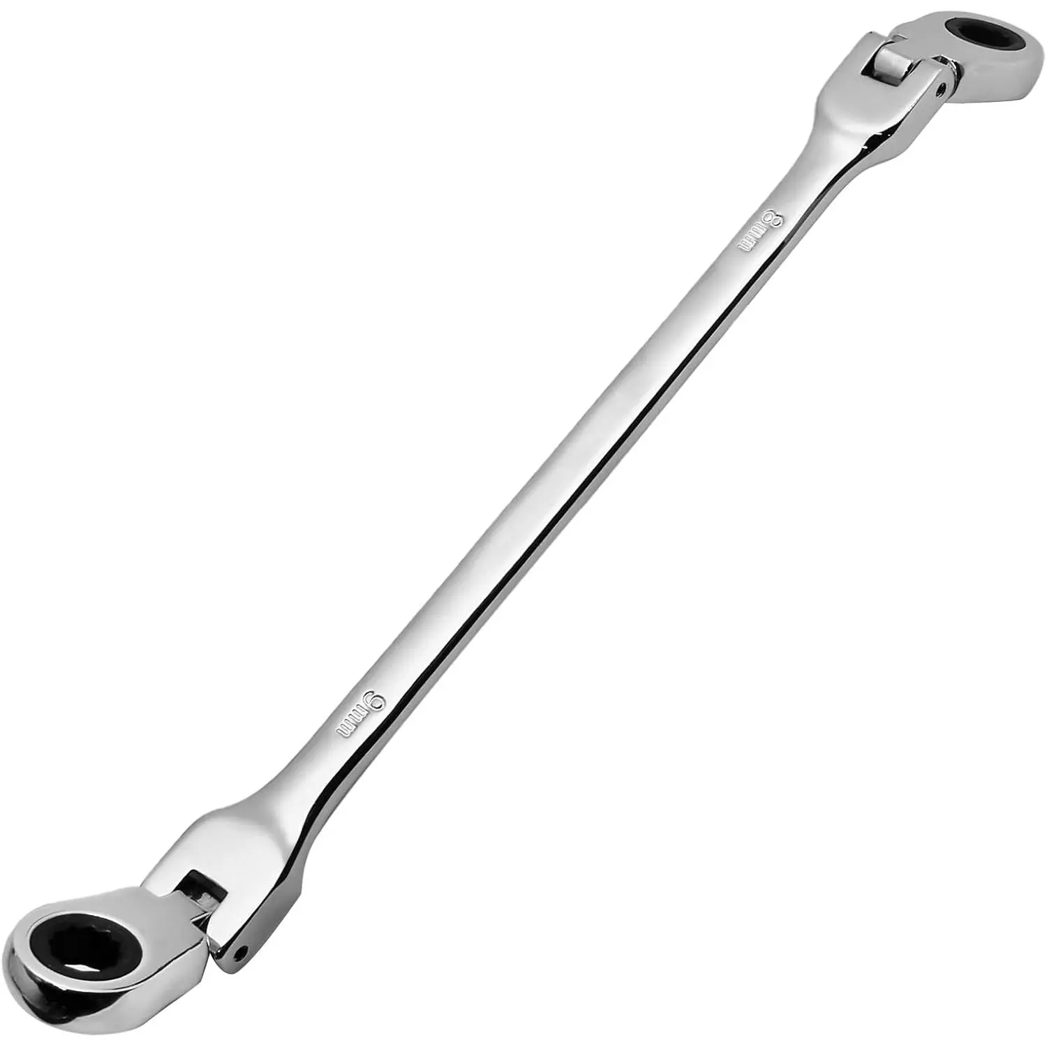 8-9mm Extra Long Ratcheting Wrench