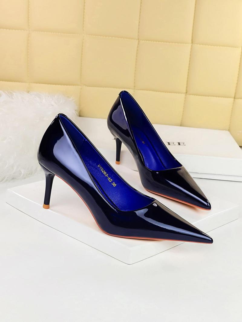 Women's Solid Color Stiletto Heels, High Heel Pumps, Elegant Pointed Toe High Heels for Party, Daily Clothing Decor, Fashionable Shoes for Women & Girls
