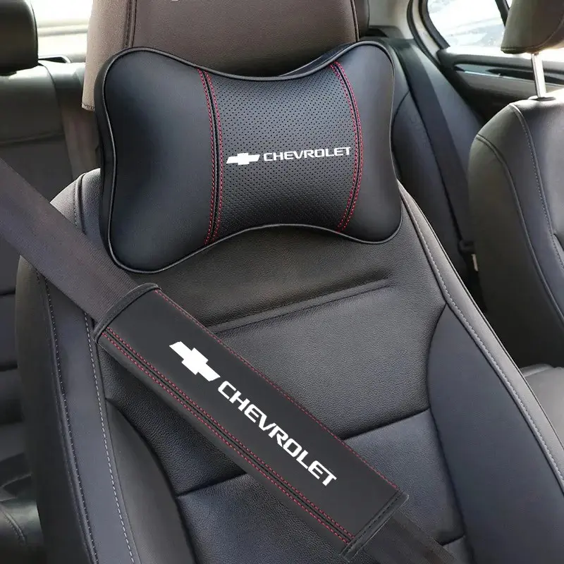 Car Headrest Neck Pillow, Seat Belt Shoulder Pads, Comfortable Travel Accessory, Ideal for Long Trips, Enhances Driving Experience