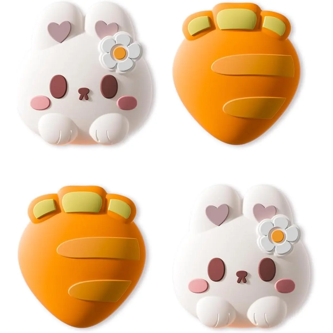 4 count Thumb Grip Caps for  2, Cute  Joystick Caps Soft Thumbstick Cover Compatible with  2025 -  & Carrot